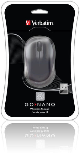 Verbatim Go Nano - Draadloze muis - 1600 dpi - Zwart