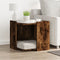 vidaXL - Kattenbakkast - 53x53x51 - cm - bewerkt - hout - gerookt - eikenkleurig