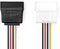 Nedis CCGB73500VA015 - Kabel - Molex (4-pin) naar SATA (stroom) - Multi-color
