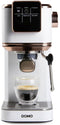 Domo DO746K - Espressomachine - 20 bar druk - Matwit met roségouden details