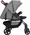 vidaXL - Kinderwagen - 2-in-1 - staal - lichtgrijs