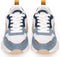 POSH by Poelman CHARLIE - Dames sneakers - Chunky zool 4 cm - Blauw (38)
