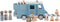 Little Dutch - Politiebus - Inclusief 4 poppetjes en politiehond - Blauw