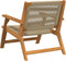 vidaXL - Tuinstoelen - 2 - stuks - Beige - 67x77x73 - cm - Massief - acaciahout