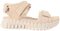 Ecco Gruuv Sandalen - Platte Sandalen - Klittenbandsluiting - Beige