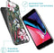 iMoshion Hoesje Geschikt voor iPhone SE (2022) / SE (2020) / 8 / 7 Hoesje Siliconen - iMoshion Design hoesje - Groen / Roze / Tropical Jungle