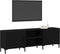 vidaXL - TV-meubel - Zwart - Eiken - 150x30x50 - cm - Engineered - Hout