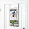 vidaXL - Deurspiegel - 40x80 - cm - glas - en - aluminium - zwart