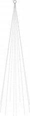 vidaXL - Vlaggenmast - kerstboom - 310 - LED's - meerkleurig - 300 - cm