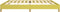 vidaXL - Bedframe - zonder - matras - 200x200 - cm - stof - groen