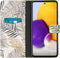 imoshion Hoesje Geschikt voor Samsung Galaxy A72 Hoesje Met Pasjeshouder - imoshion Design Softcase Bookcase - Meerkleurig / Glamour Botanic