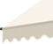 tectake® Klemluifel - Balkonluifel met handslinger - UV-bestendig en waterafstotend - Breedte 300 cm - Beige