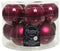 10x stuks kerstballen framboos roze (magnolia) van glas 6 cm - mat/glans - Kerstboomversiering
