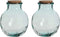 Mica Decorations Olly Vaas - H25 x Ø21 cm - Glas - Set van 2