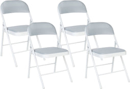 SPARKS - Eetkamerstoel set - Lichtgrijs - Mesh