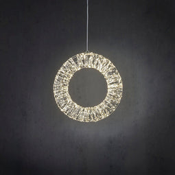 Luca Lighting Krans 1200LED Kerstverlichting - 45x45 cm - Klassiek Wit
