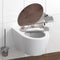 SCHÜTTE Toiletbril soft-close DARK WOOD MDF