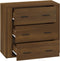 vidaXL - Dressoir - 80x33x70 - cm - bewerkt - hout - bruin - eikenkleur