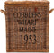 Riviera Maison Rattan Opbergkist met Deksel, Opbergmand - RR Cobbl Wharf Trunk S 60x30x70 - Rattan, Mahoniehout - Bruin