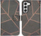 iMoshion Hoesje Geschikt voor Samsung Galaxy S22 Hoesje Met Pasjeshouder - iMoshion Design Softcase Bookcase - Zwart / Black Graphic