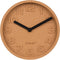 Zuiver Cork Time Klok/ Wandklok Rond Kurk Bruin