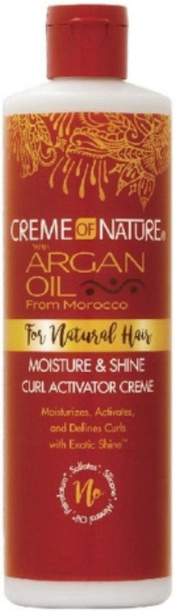 Creme Of Nature Argan Oil For Natural Hair Moisture & Shine Curl Activator Creme 354ml