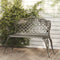 vidaXL - Tuinbank - 108 - cm - gietaluminium - groen