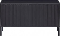 WOOOD New Gravure Tv Meubel - Grenen - Zwart - 56x100x44