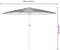 vidaXL - Parasol - met - stalen - paal - 268x268x226 - cm - groen