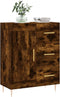 vidaXL - Dressoir - 69,5x34x90 - cm - bewerkt - hout - gerookt - eikenkleurig