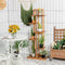 Coast Houten Plantenstandaard - Vrijstaand Plantenrek 6 Planken - 50 x 21 x 124 cm - Bruin