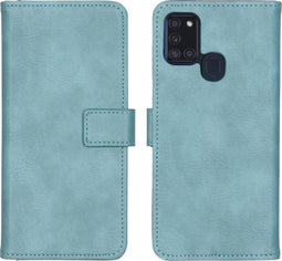 iMoshion Hoesje Geschikt voor Samsung Galaxy A21s Hoesje Met Pasjeshouder - iMoshion Luxe Bookcase - Lichtblauw