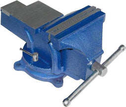 tectake® Parallelle Bankschroef 165 mm - 360° Draaibaar - Vervangbare Klembekken - Gietijzer