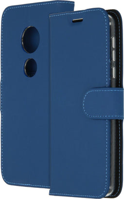 Accezz Wallet Softcase Booktype - Geschikt voor Motorola Moto G6 Play / Moto E5 - 3 Pashouders - Donkerblauw