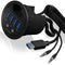 ICY IB-HUB1403A - USB 3.0 Hub met 4x USB-A en Audio - Zwart