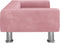 vidaXL Kinderbank 70x45x26,5 cm fluweel roze