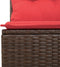 vidaXL - Tuinbank - met - kussens - 3-zits - poly - rattan - bruin