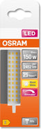 OSRAM LED LINE R7S DIM / LED buis: R7s, Dimbaar, 17,5- W, helder, Warm wit, 27- K