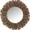 J-Line spiegel Vacay - hout - naturel - large - Ø 66 cm