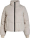 Object Jas Objzhanna L/s Short Jacket - Gewatteerd - Hoge kraag - Zilvergrijs (L)