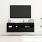 vidaXL - TV - Wandkasten - met - LED-verlichting - 2 - stuks - Zwart - Eiken - 60x30x40 - cm