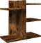 Bureau organiser 42x21,5x42 cm bewerkt hout gerookt eikenkleur