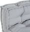 vidaXL - Pallet - Sofa - Kussen - met - Rugsteun - Grijs - Stof