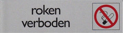 Posta - Infobord pictogram roken verboden 165x44mm