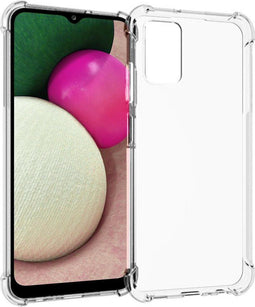 iMoshion Hoesje Geschikt voor Samsung Galaxy A03s Hoesje Siliconen - iMoshion Shockproof Case - Transparant