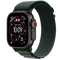 Apple Watch Ultra 2 - GPS + Cellular - 49mm - Zwarte Titanium Case met Dark Green Alpine Loop - Large