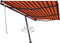 vidaXL - Luifel - vrijstaand - handmatig - uittrekbaar - 400x350 - cm - antraciet