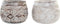 Grondlegger DKD Home Decor Bruin Wit (2 Stuks) (22 x 22 x 16 cm)