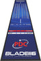 Winmau Outshot - Dartmat - Antislip PVC - 300 x 60 cm - zwart met blauwe accenten