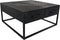HSM Collection Salontafel Verona 80cm Zwart Mangohout/Ijzer